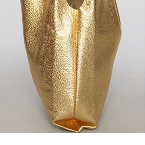 Baggu extra large soft gold leather tote bag - Picture 3 of 7